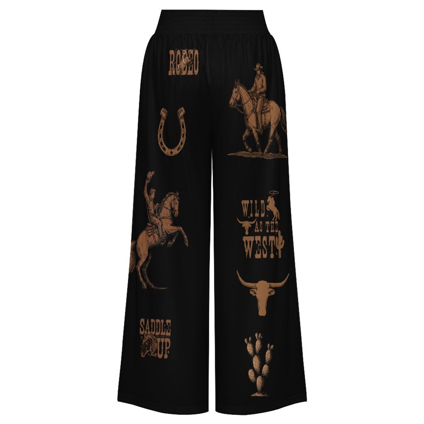 Baha Ranch All Western High Waisted Wide Leg Pants