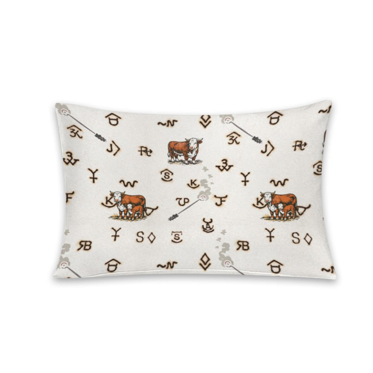 Baha Ranch Hereford Brands Pillowcase Made in America