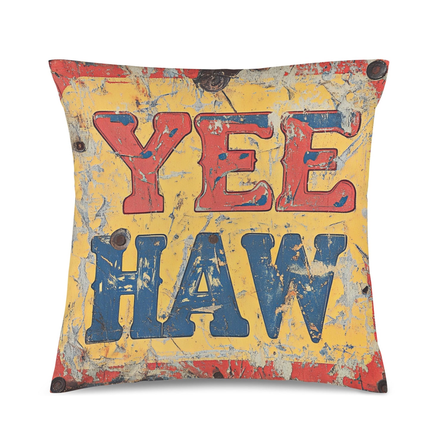 Baha Ranch YEEHAW Vintage Western Velvety Soft Pillow Case Made in America