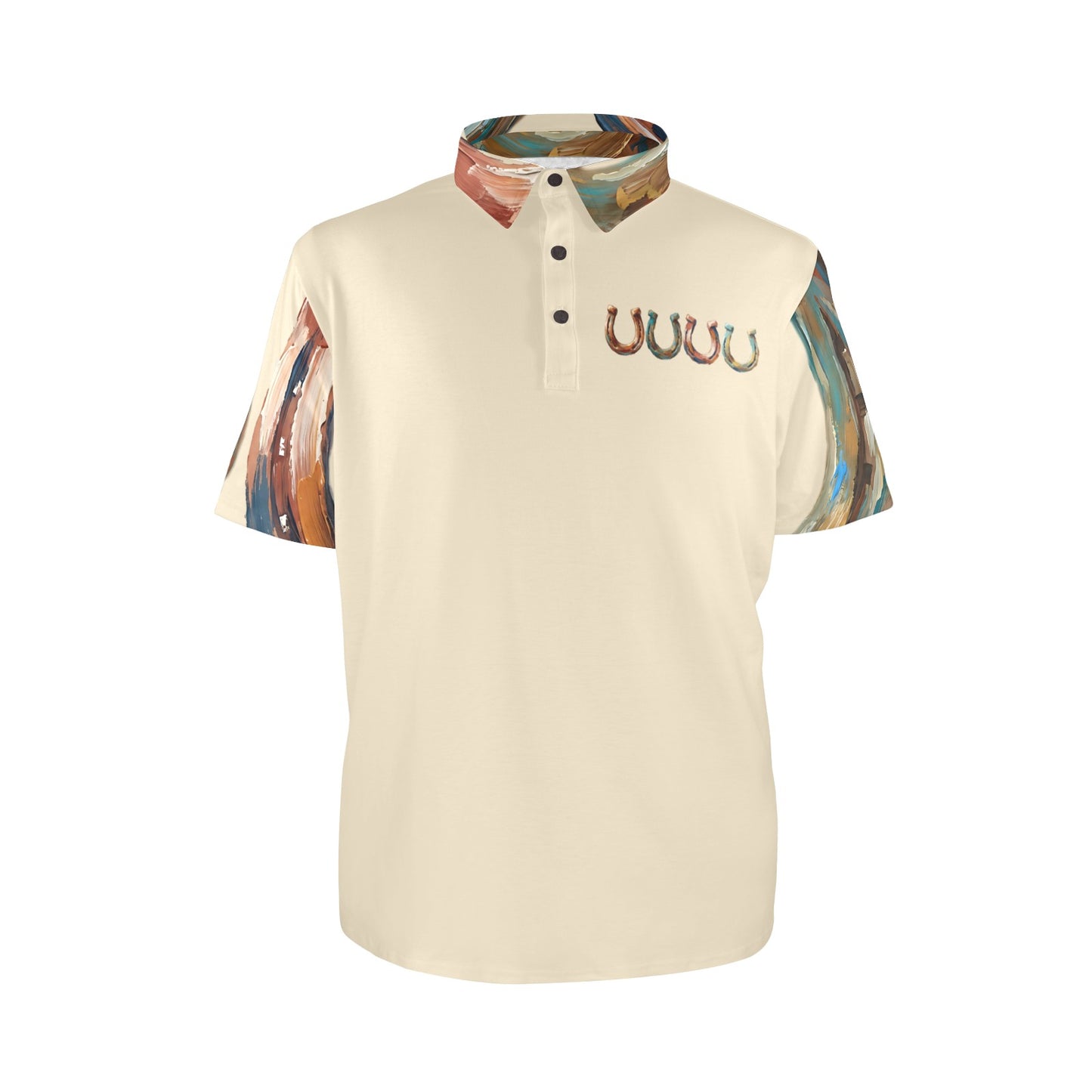 Baha Ranch Painted Horseshoe Polo Shirt