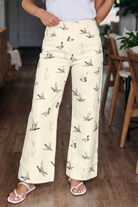 Western Mallard Cuffed Hem Shift Jeans