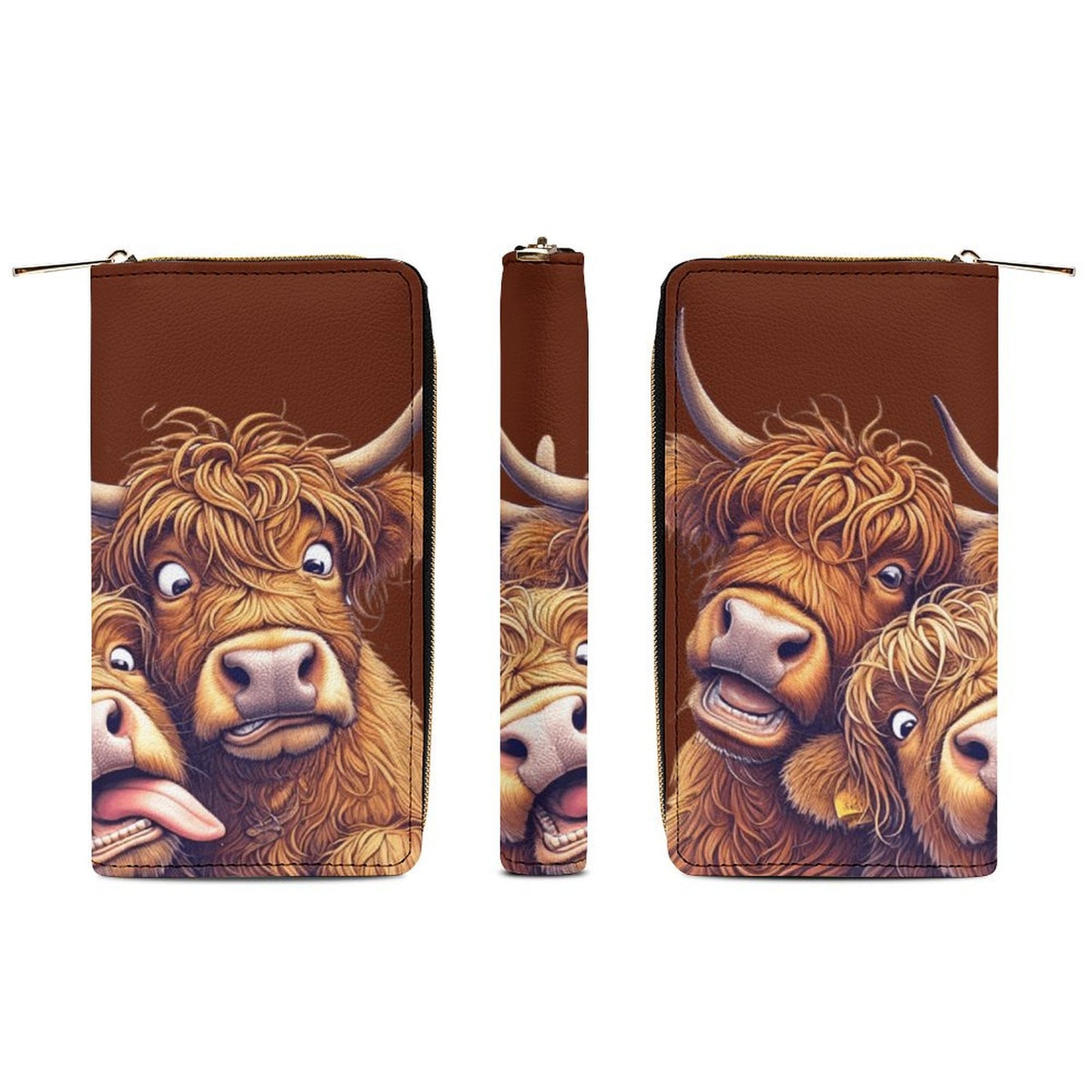 Crazy Highland Cows Wallet