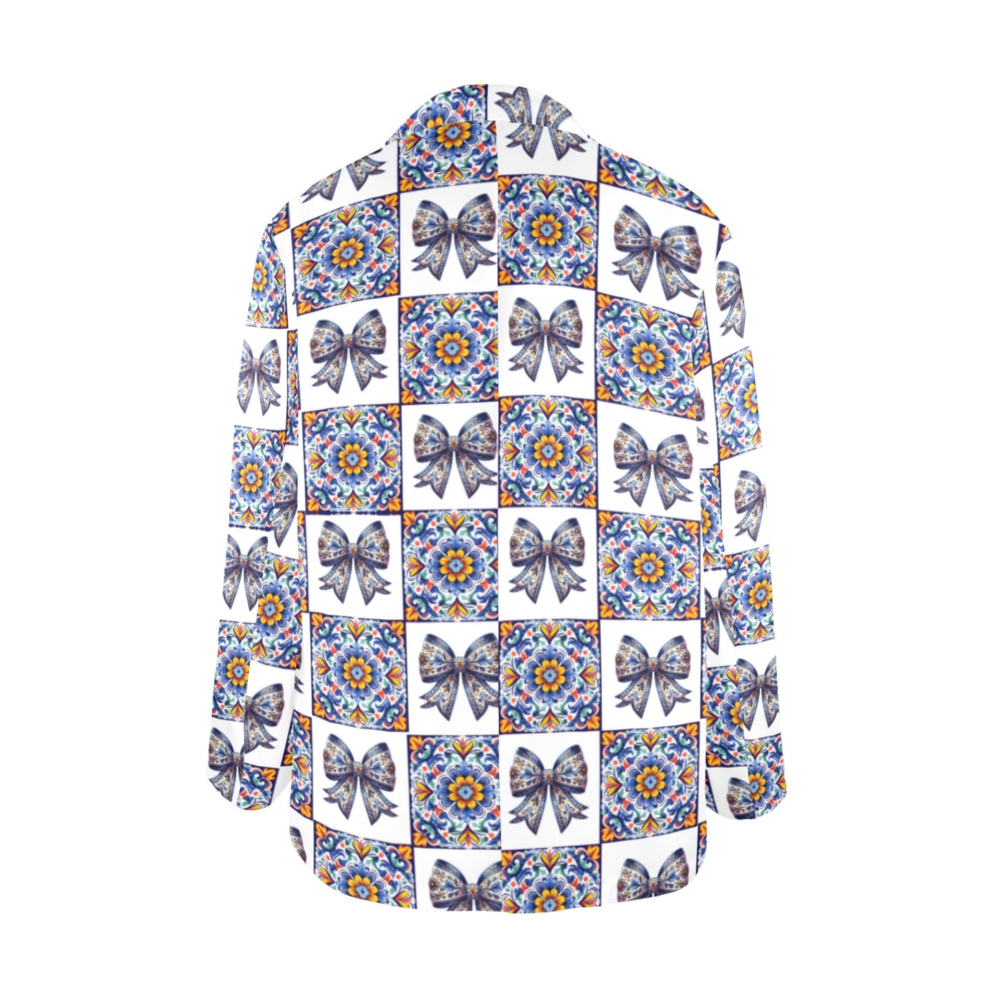 Blue Bow Talavera Floral Blazer