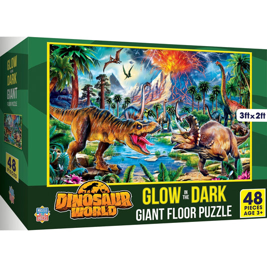 Glow in the Dark - Dinosaur World 48 Piece Floor Jigsaw Puzzle