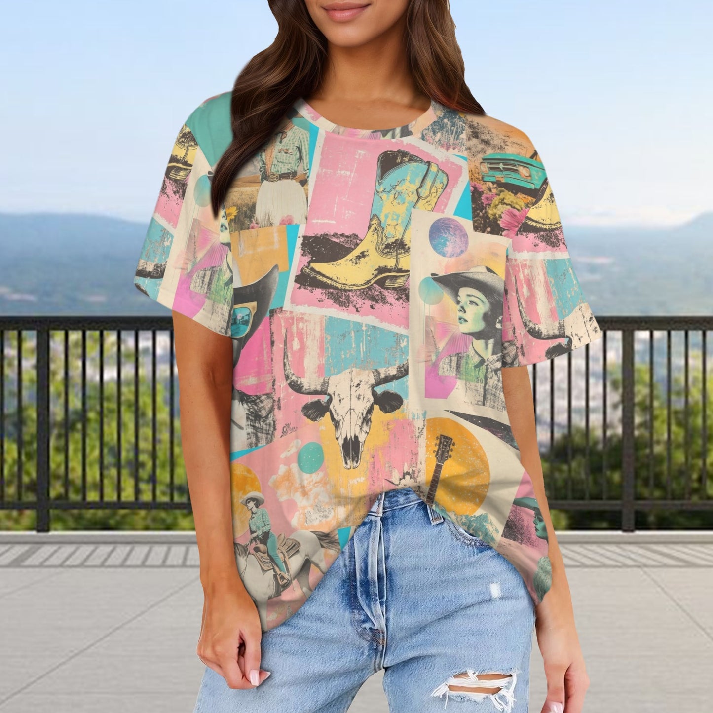 Baha Ranch Originals Softest Pop Western Tee