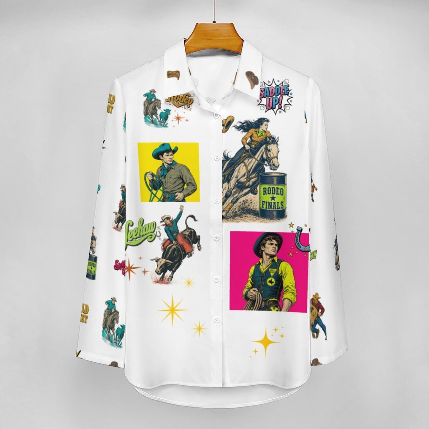 Baha Ranch The Last Roundup Western Rodeo Blouse