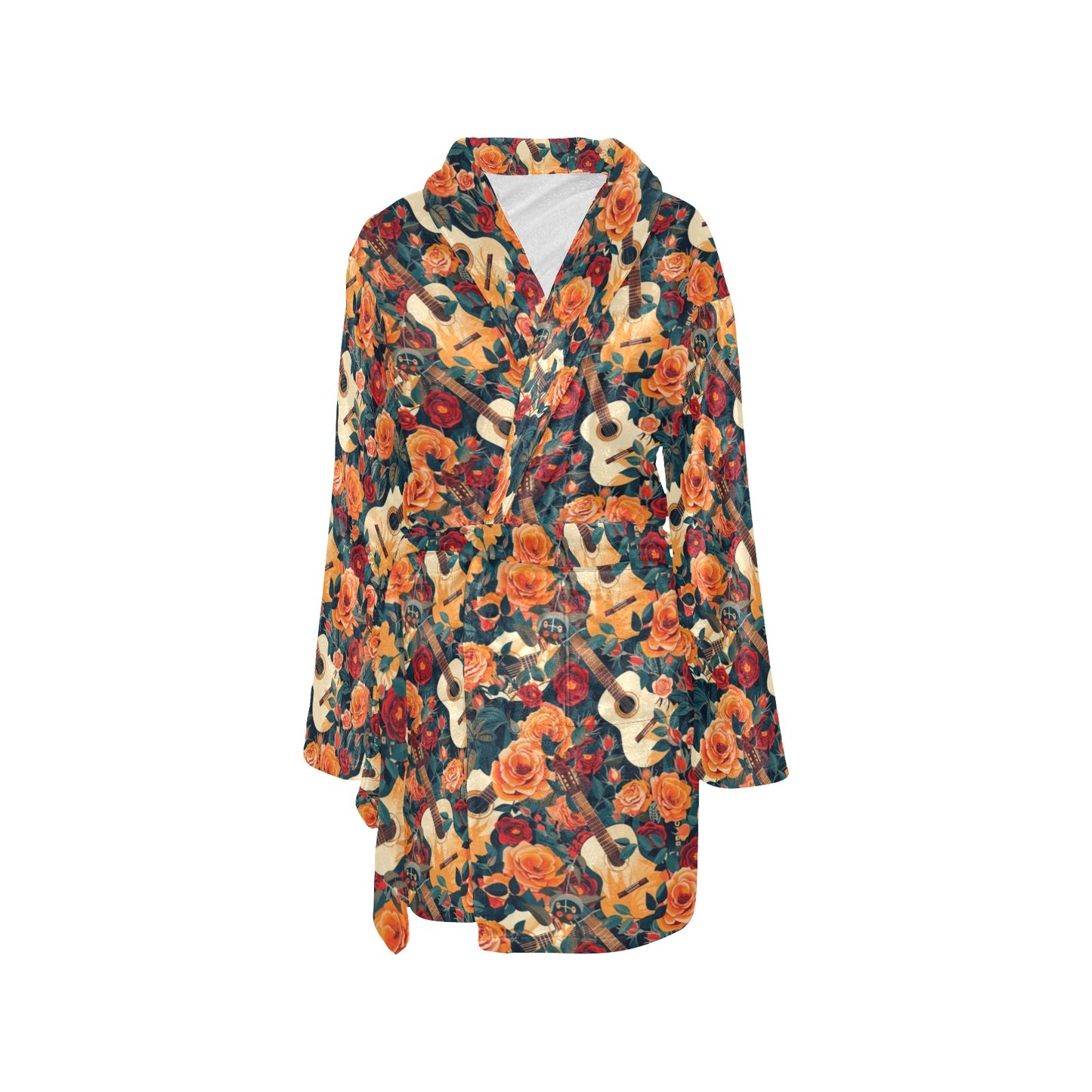 Colores De Mexico Roses & Guitars Robe