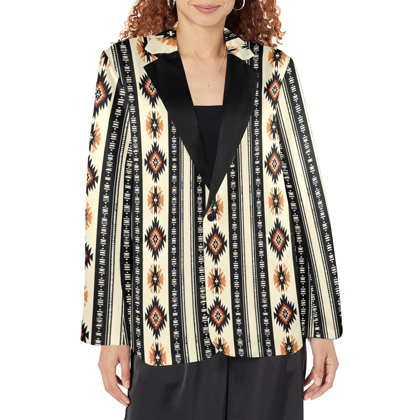 Colores De Mexico Mariachi Aztec Women's Blazer