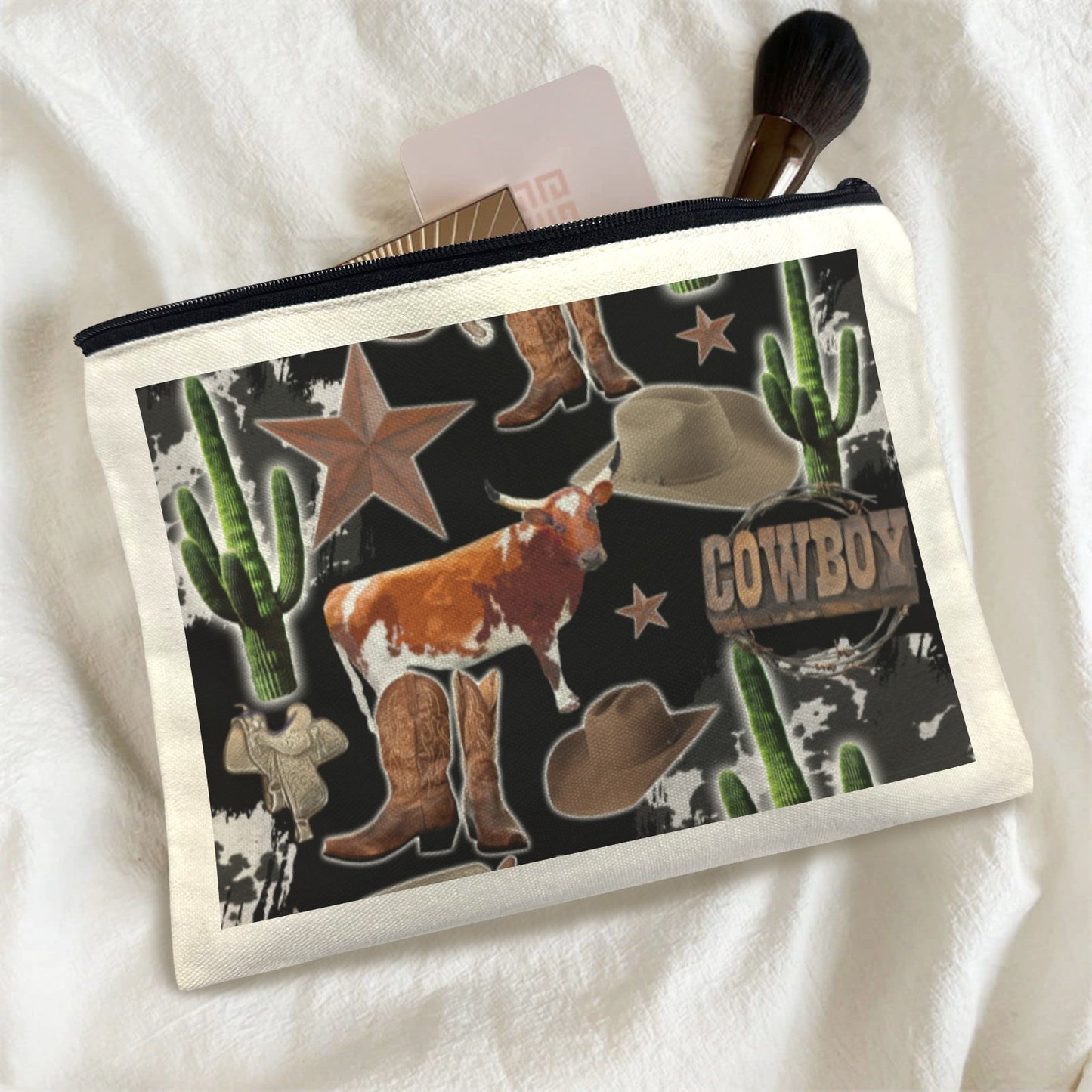 Baha Ranch Western Cosmetic Bag Pack of 5 Made in America