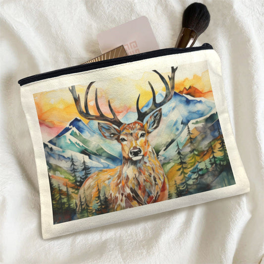 Baha Ranch Painted Buck Cosmetic Bag Pack of 5 Made in America