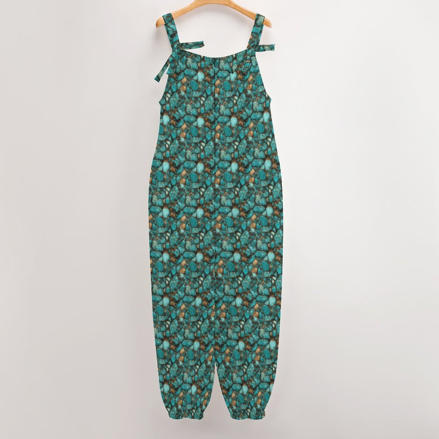 All Turquoise Relaxed Fit Jumpsuit