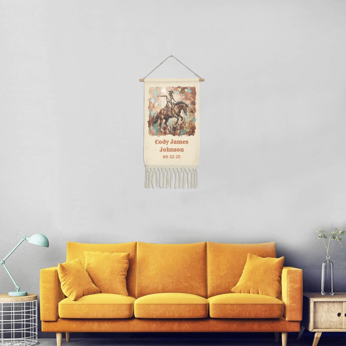 Baha Ranch Personalized Nursery Wall Hanging Made in America