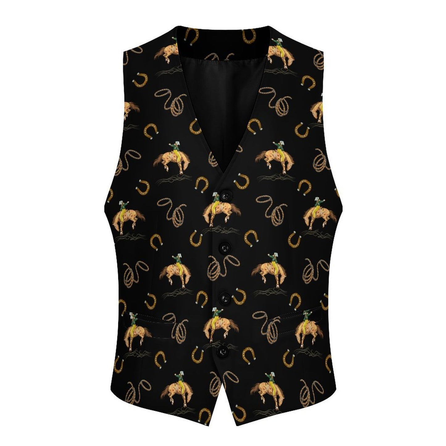 Baha Ranch Rodeo Cowboy Men's Sleeveless Suit Vest