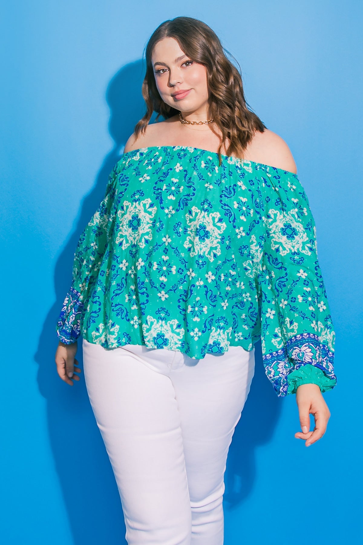 Send My Love Woven Top Plus Size