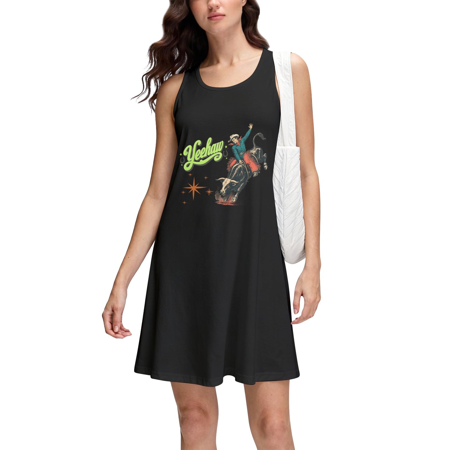 Baha Ranch Yeehaw Bullrider Tank Dress Made in America