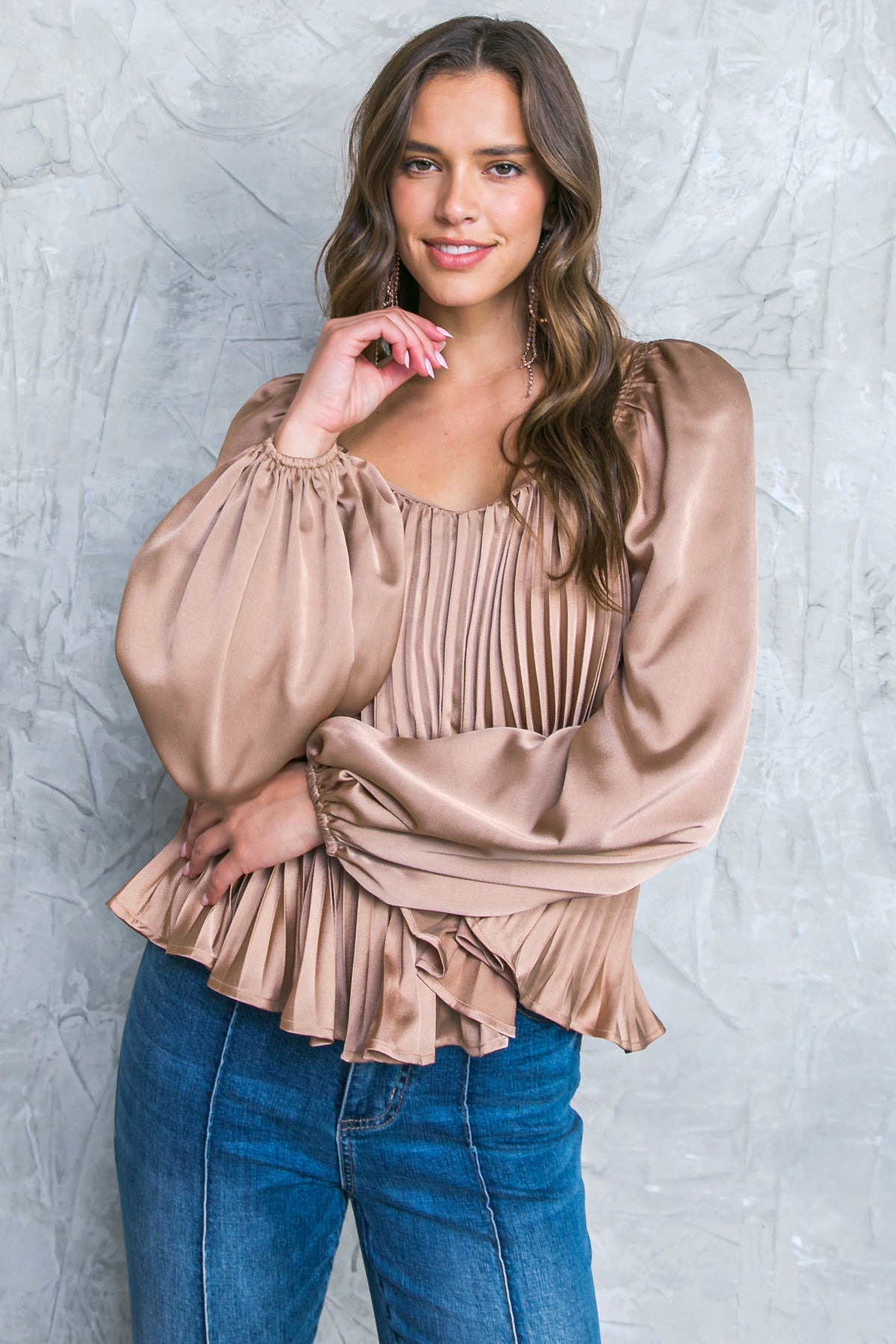 Flying Tomato No More Drama Woven Top