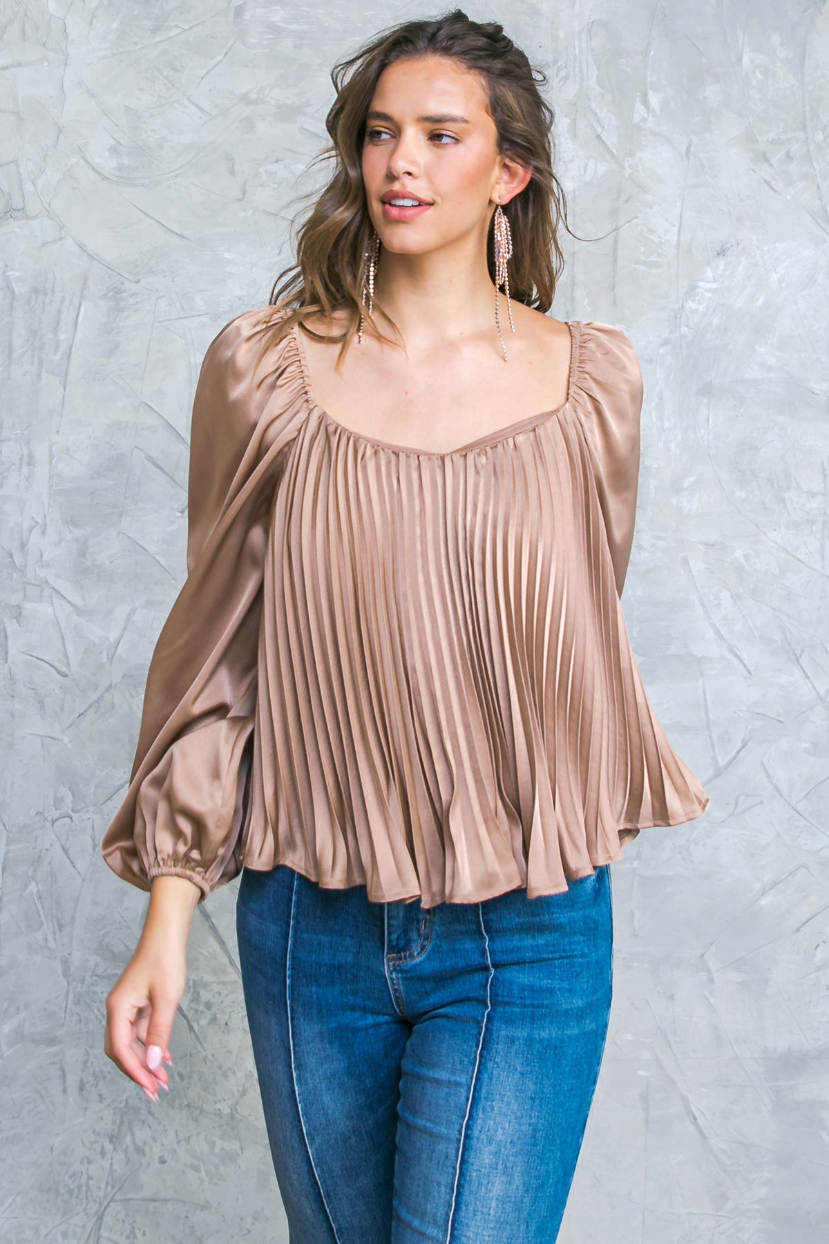 Flying Tomato No More Drama Woven Top