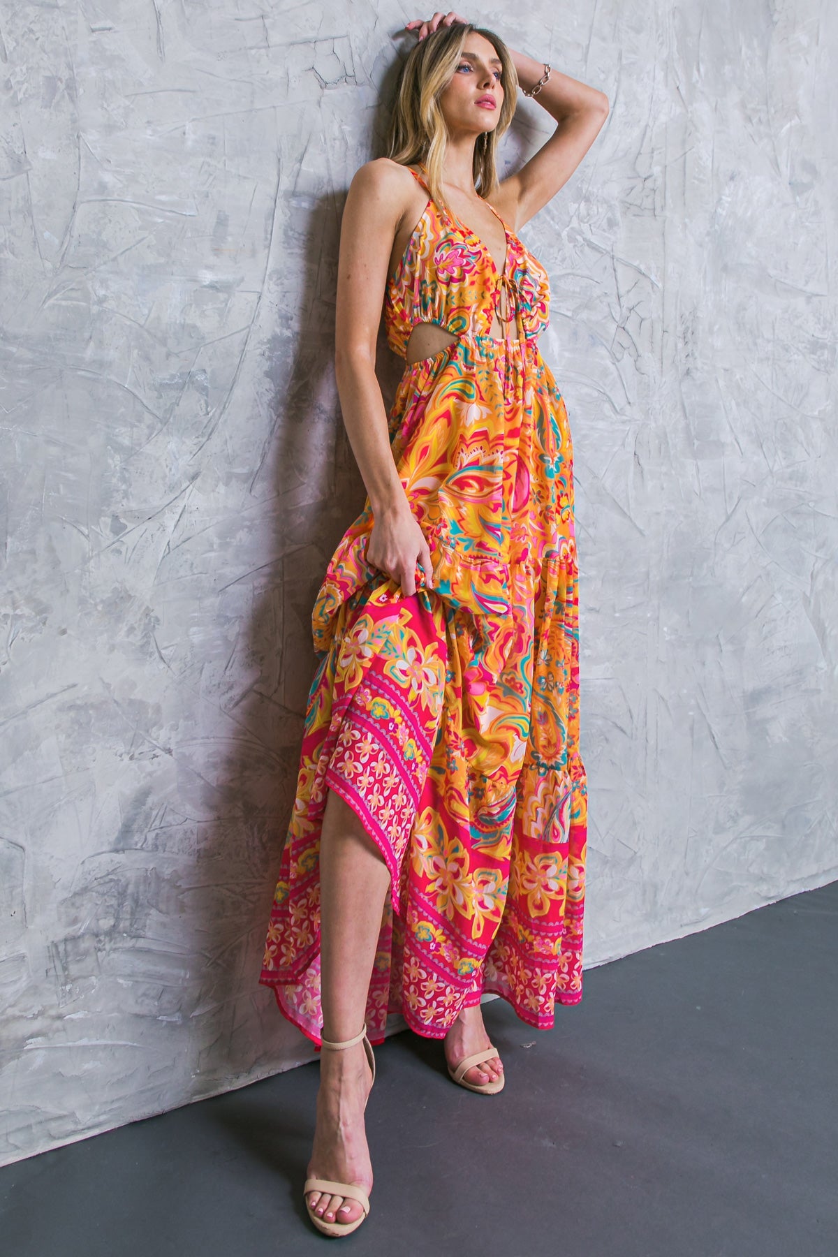 Sweet Beauty Woven Maxi Dress