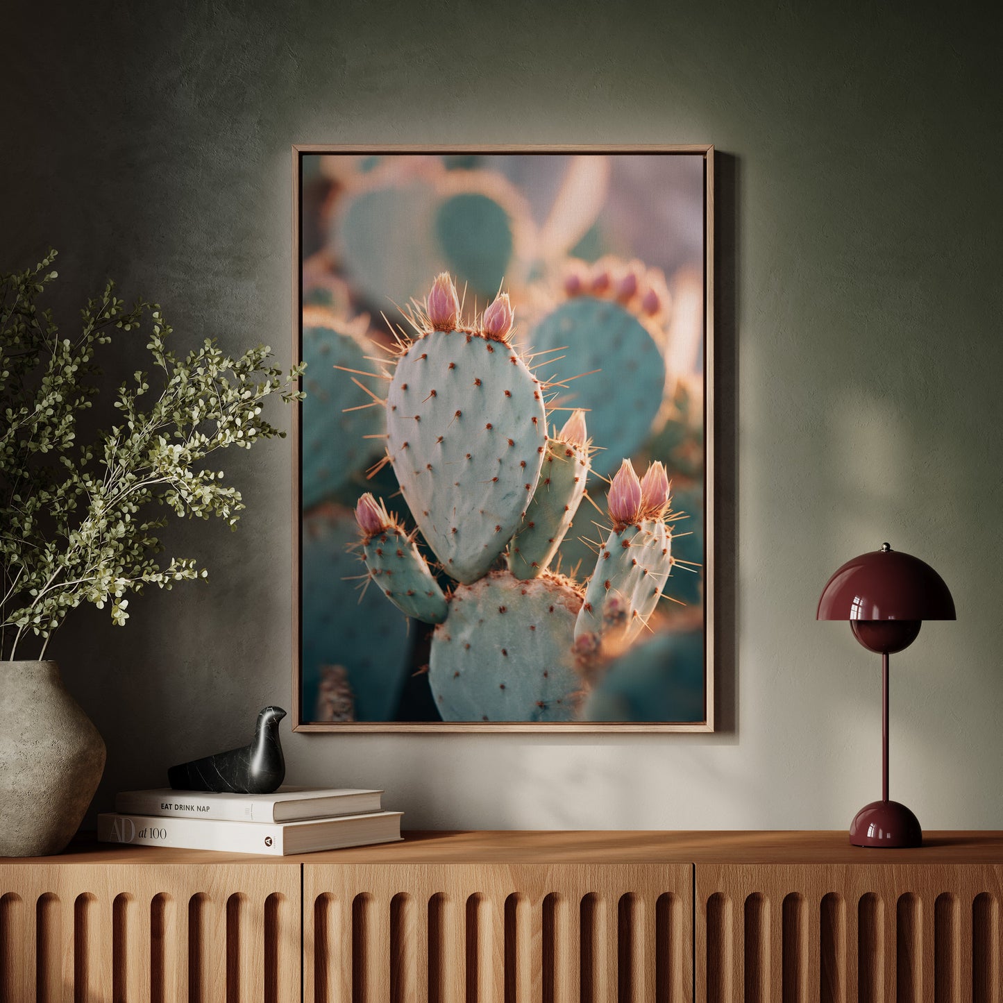 Cacti Embrace the Golden Dawn