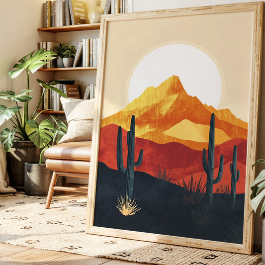 Desert Sunrise - Bold Landscape Art