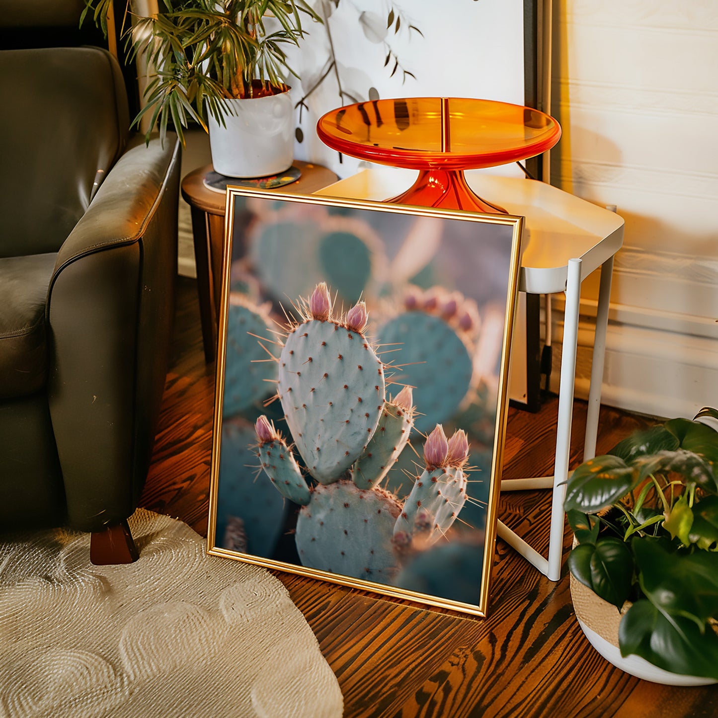 Cacti Embrace the Golden Dawn