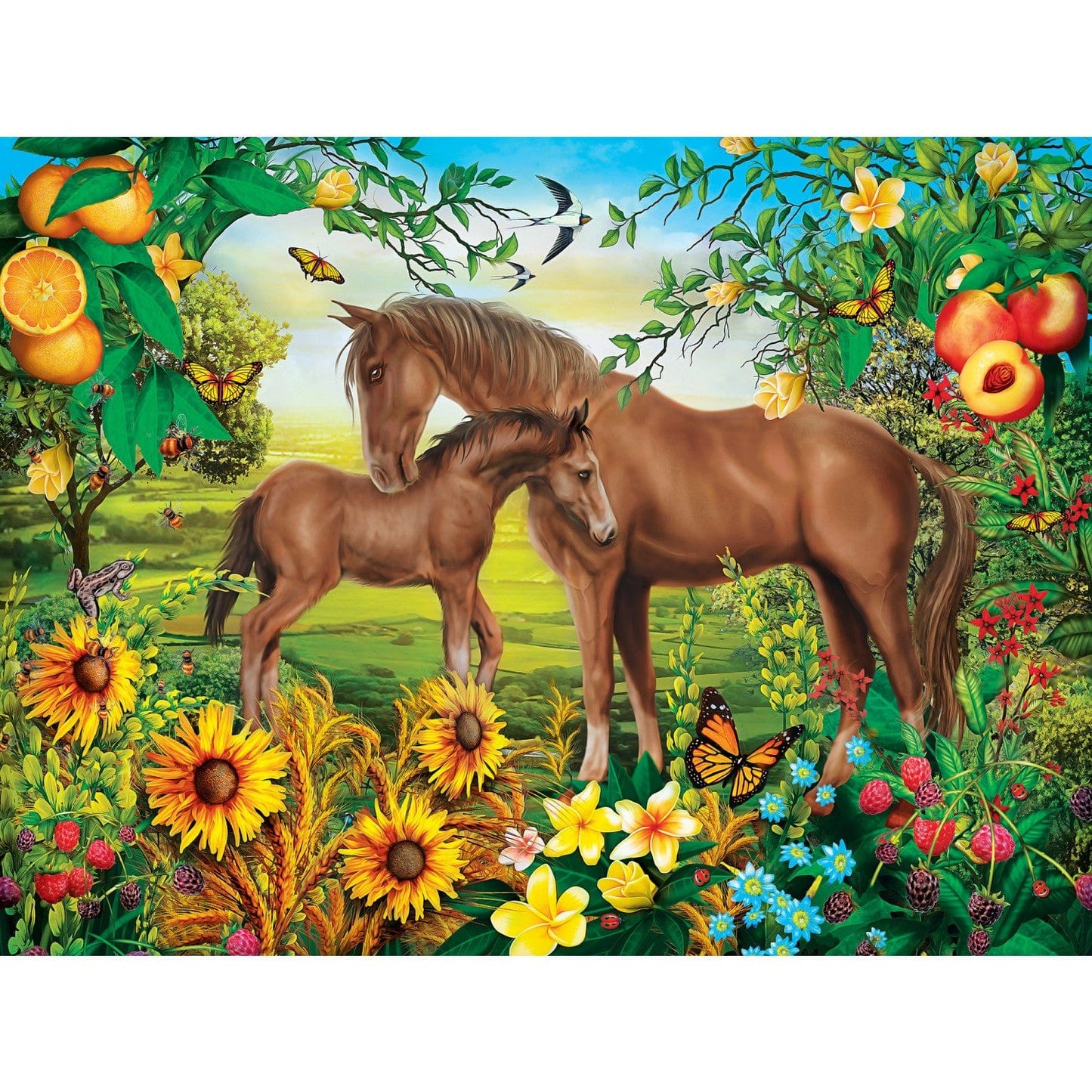 Green Acres - Neighs & Nuzzles 300 Piece EZ Grip Jigsaw Puzzle