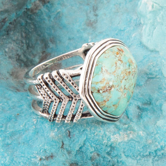 Go West Turquoise and Sterling Silver Ring