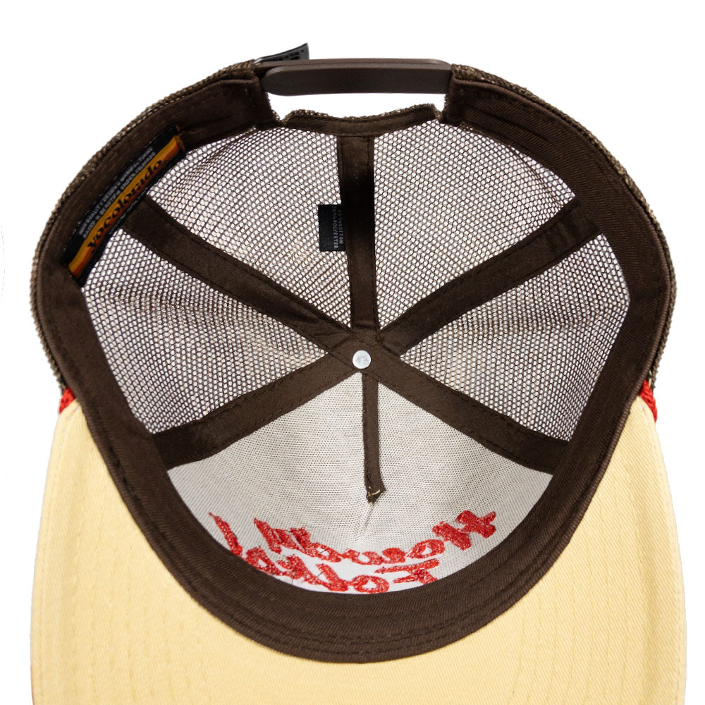 Howdy Golden Tan Trucker Hat