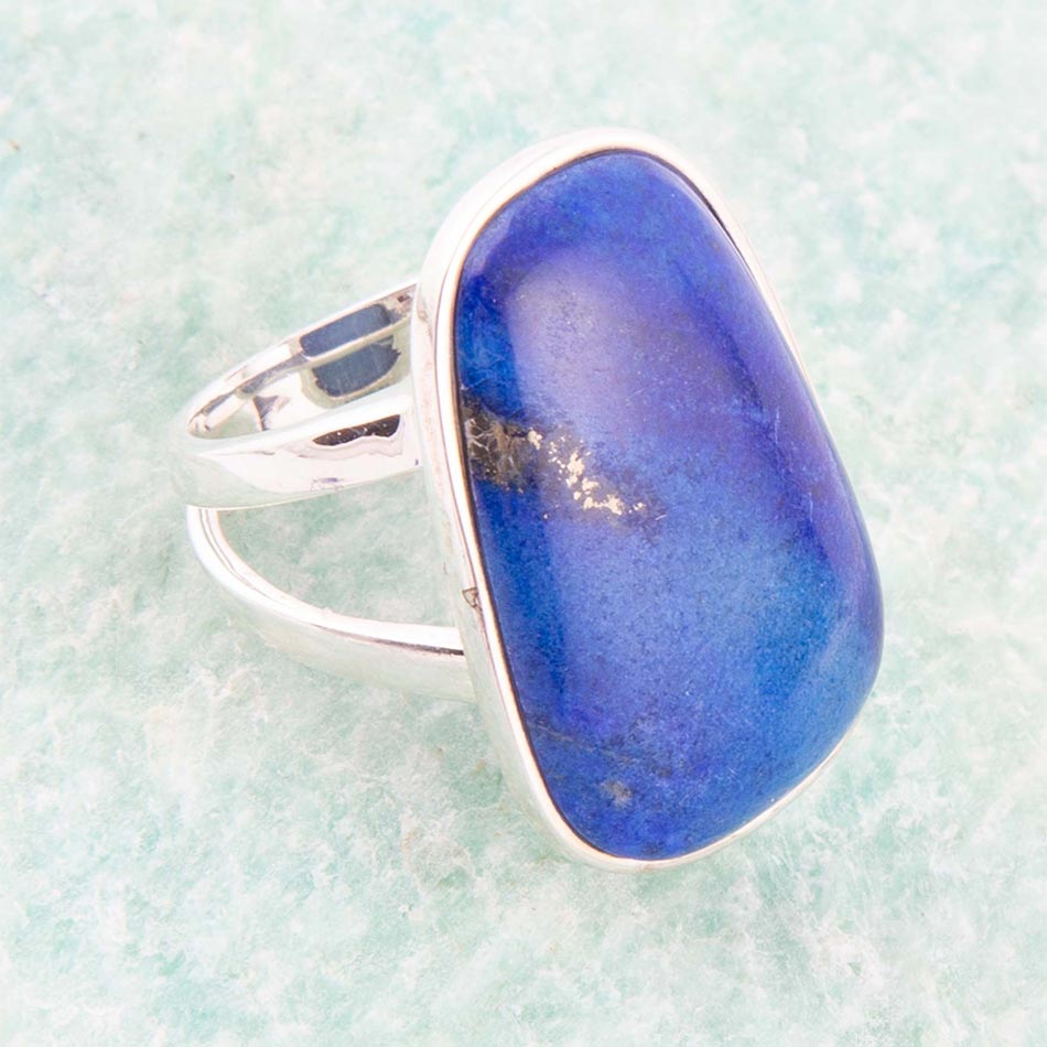 High Class Blue Lapis Sterling Silver Ring