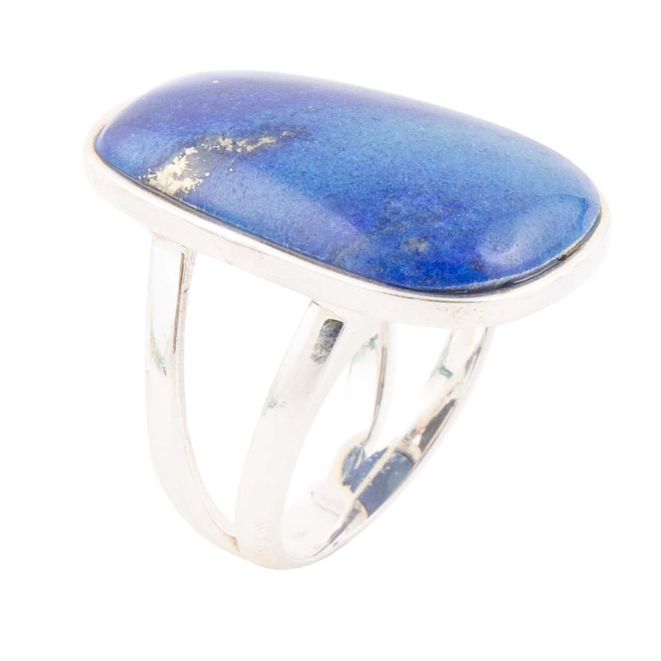 High Class Blue Lapis Sterling Silver Ring