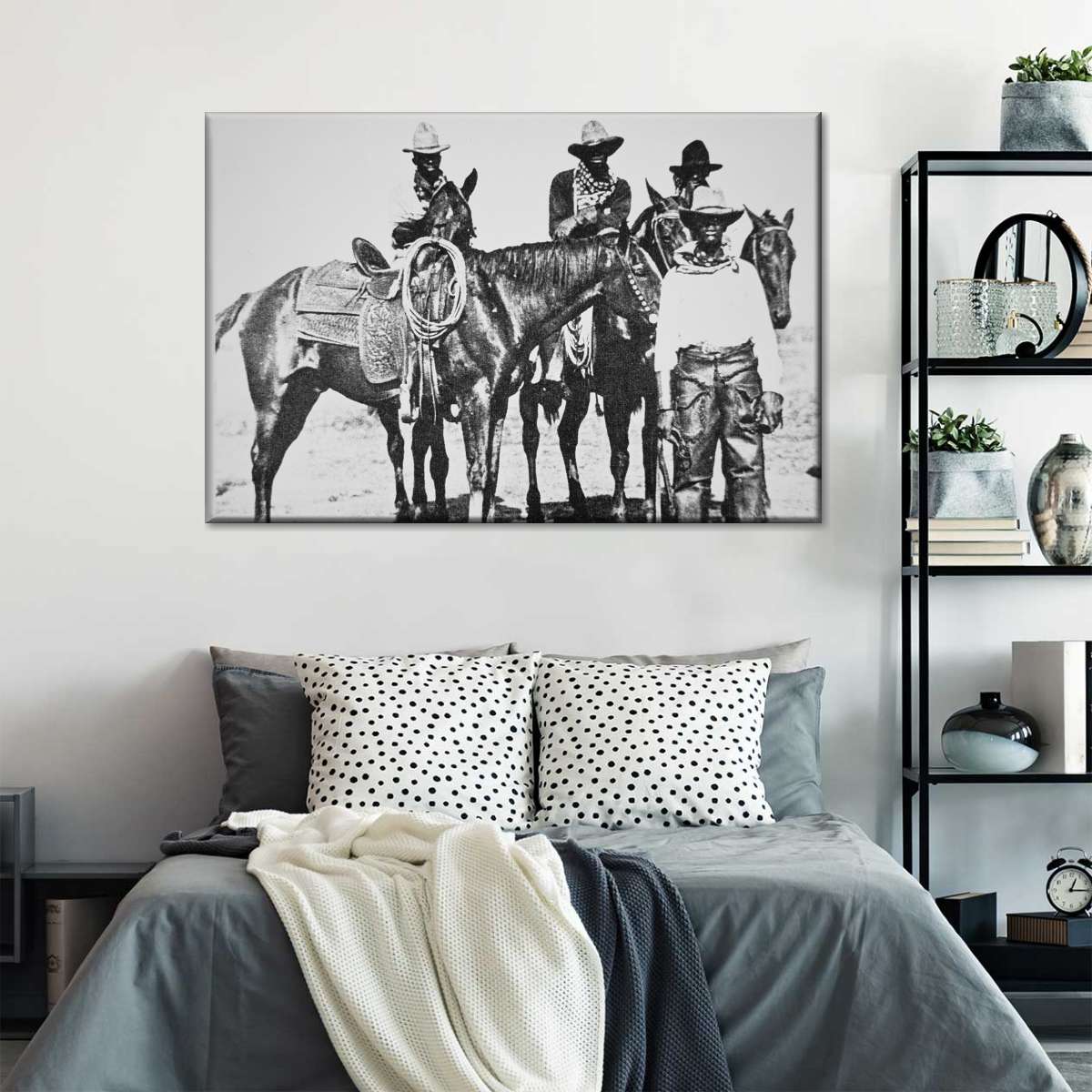 Black Cowboys At Bonham Texas 1890 Wall Art