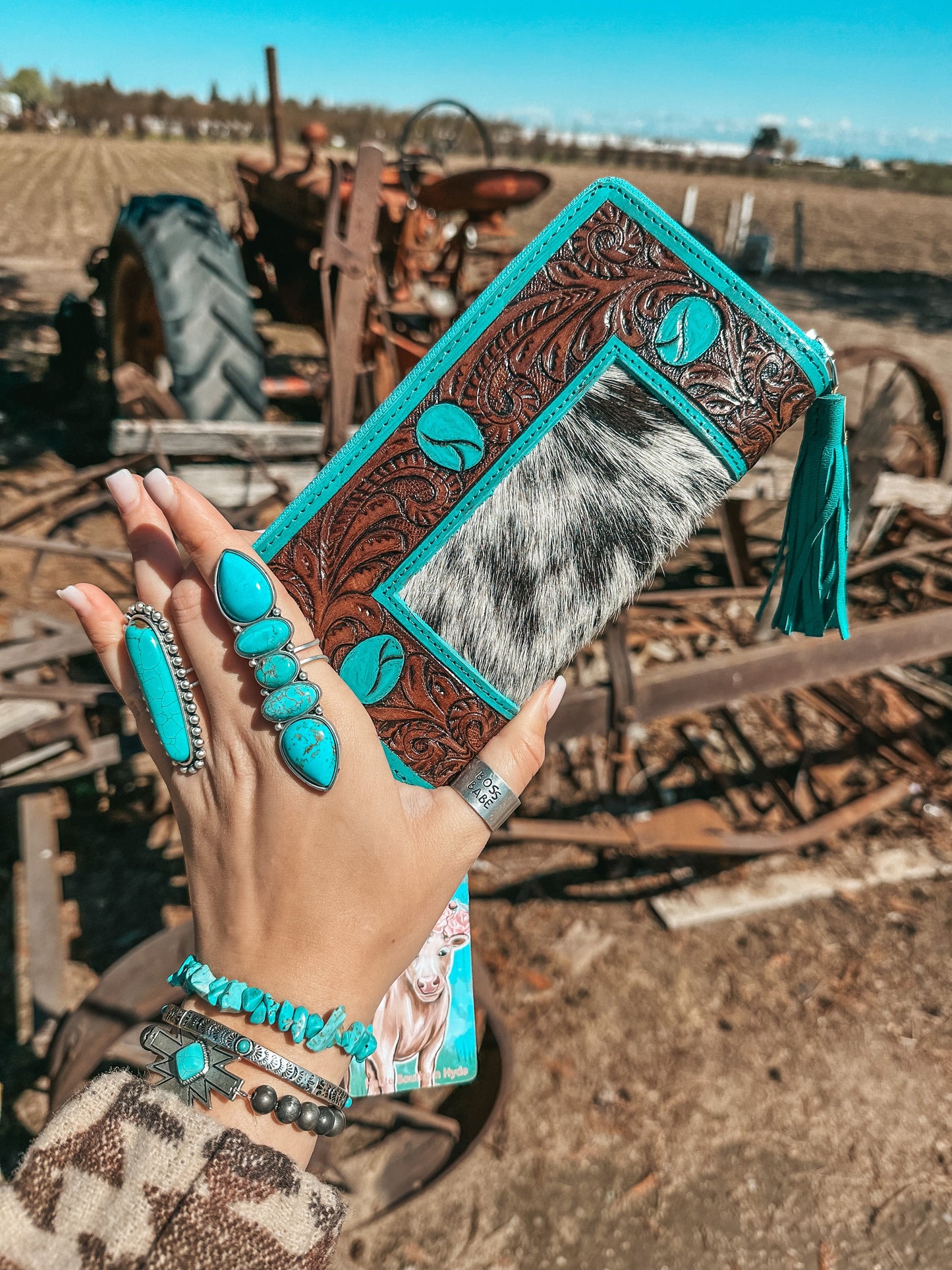 The Turquoise Dreams Wallet a Haute Southern Hyde by Beth Marie Exclusive