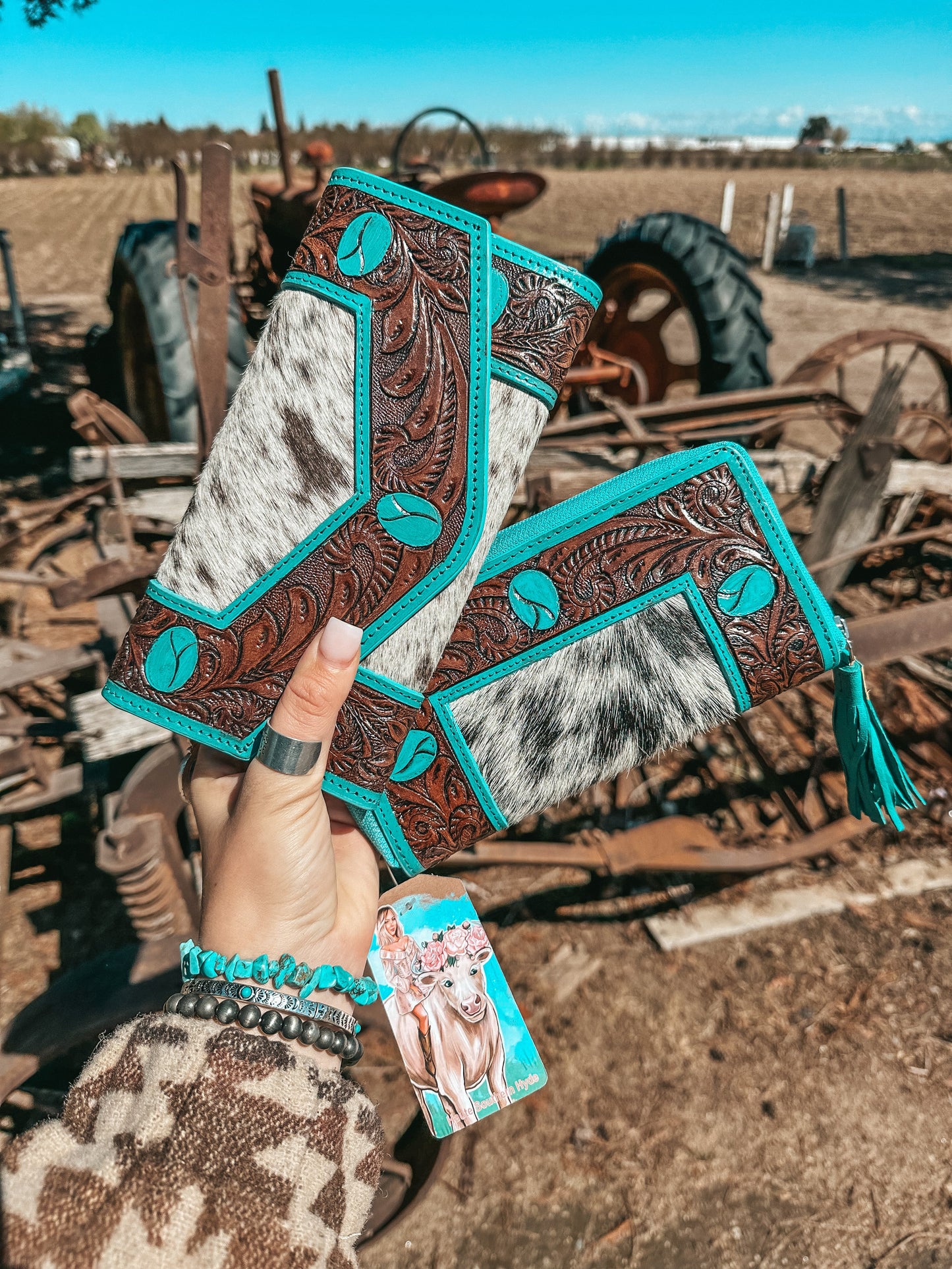 The Turquoise Dreams Wallet a Haute Southern Hyde by Beth Marie Exclusive