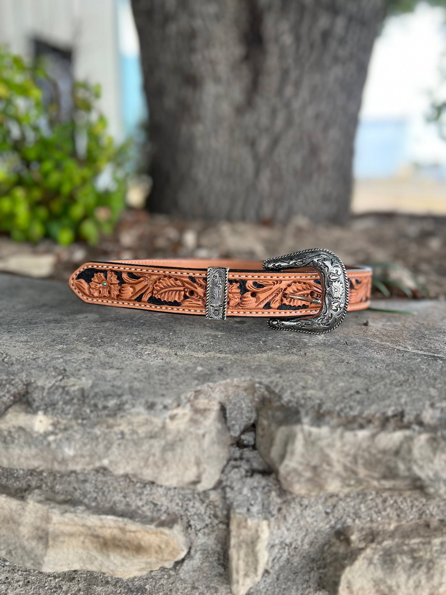 Alamo Saddlery 1.5" Straight El Pinto belt