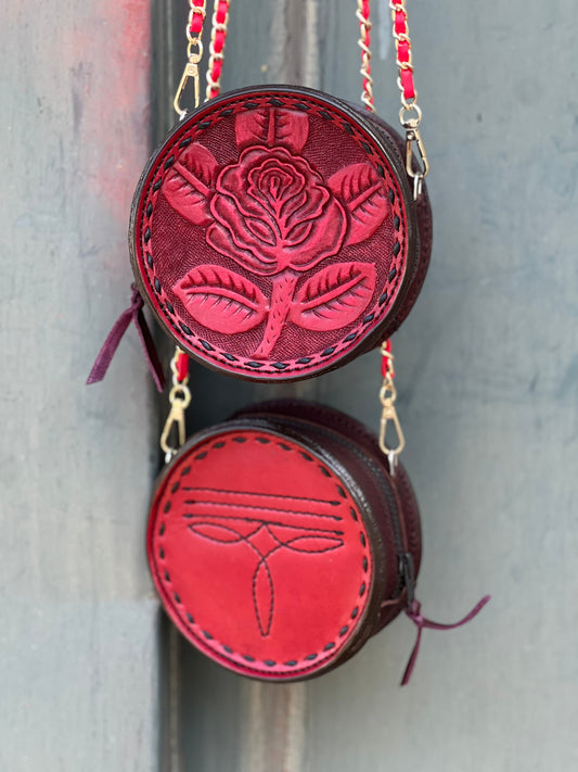 Alamo Saddlery The Country Girl Coin Bag - Red Rose