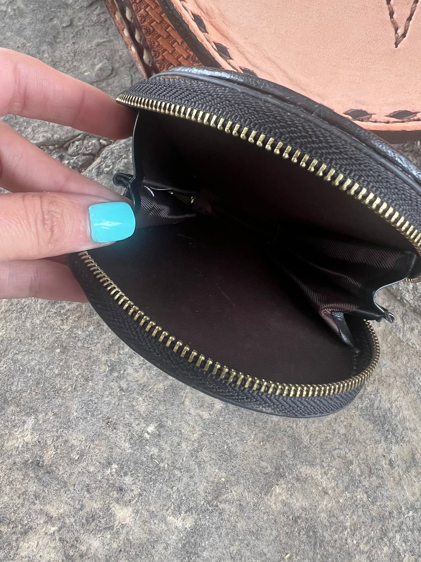 Cowboy Stitch Mini Coin Bag