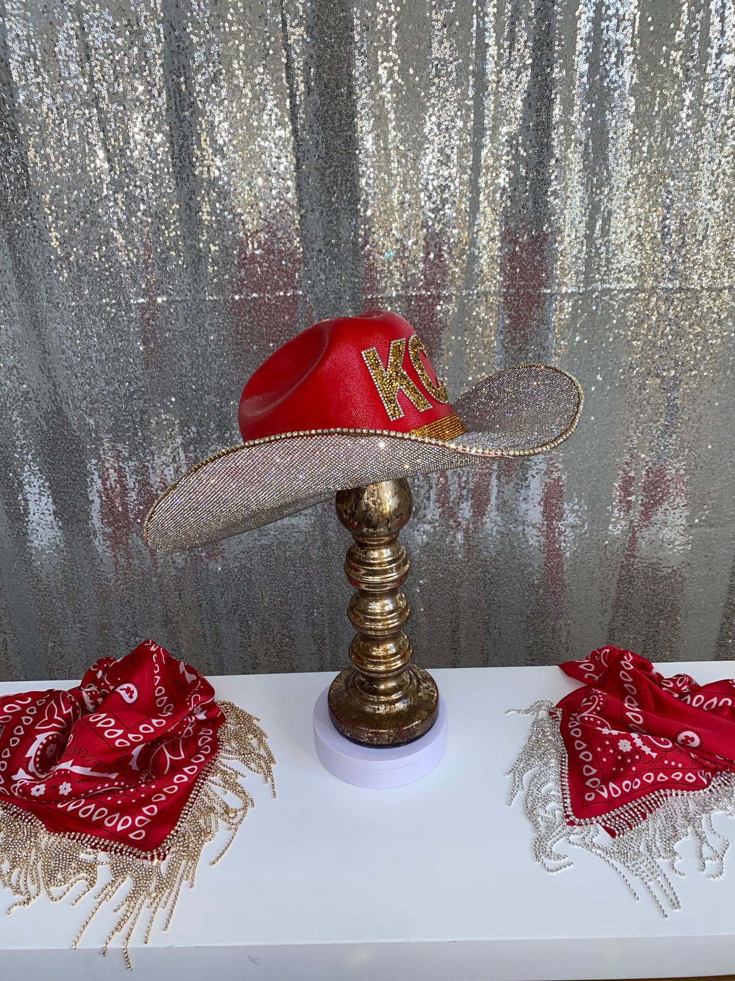Rhinestone Cowgirl Kansas City Chiefs Hat