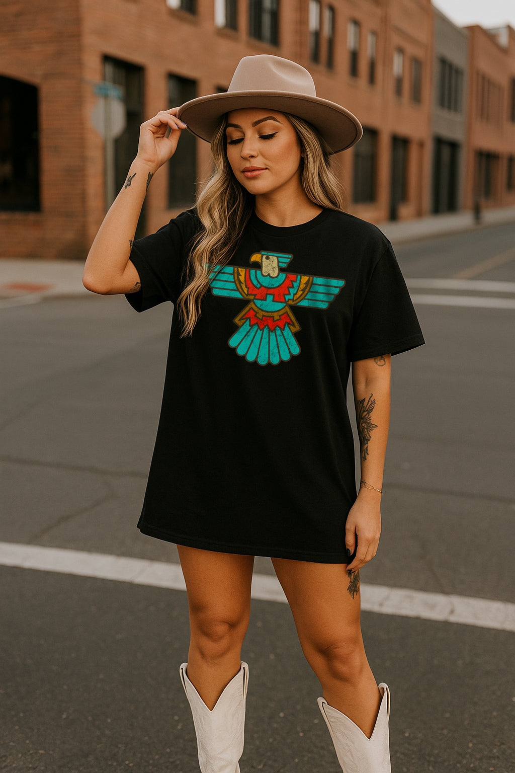 Thunderbird Western Shirt – Graphic Tee, Long Sleeve & Crewneck