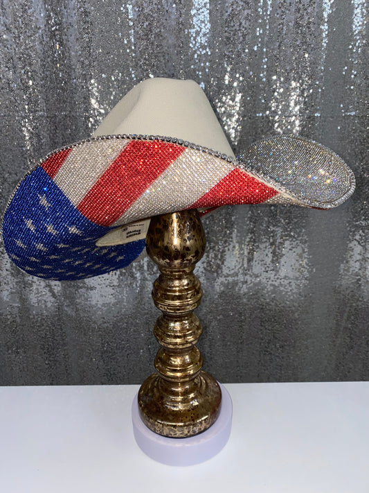 Rhinestone Cowgirl The "America" Hat on Sand Squared Styled Hat