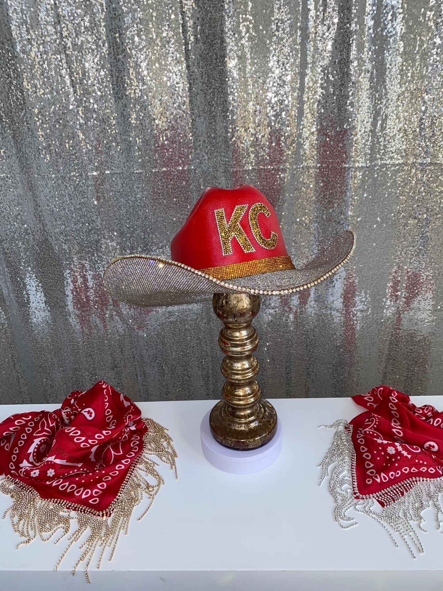 Rhinestone Cowgirl Kansas City Chiefs Hat