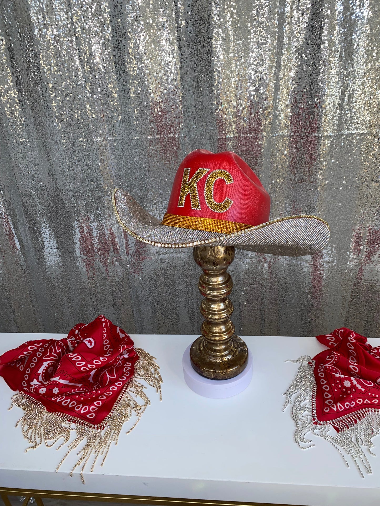 Rhinestone Cowgirl Kansas City Chiefs Hat