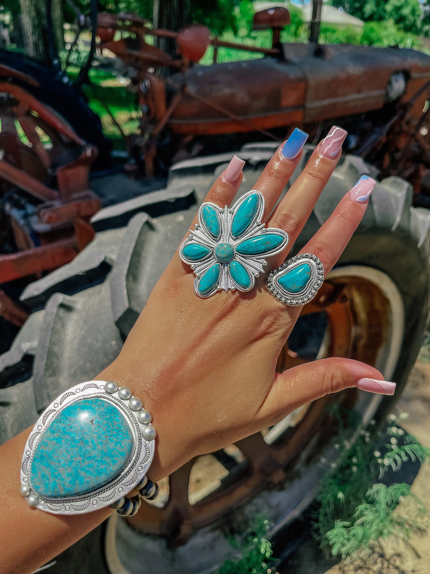 Faux Turquoise Jewelry D Options