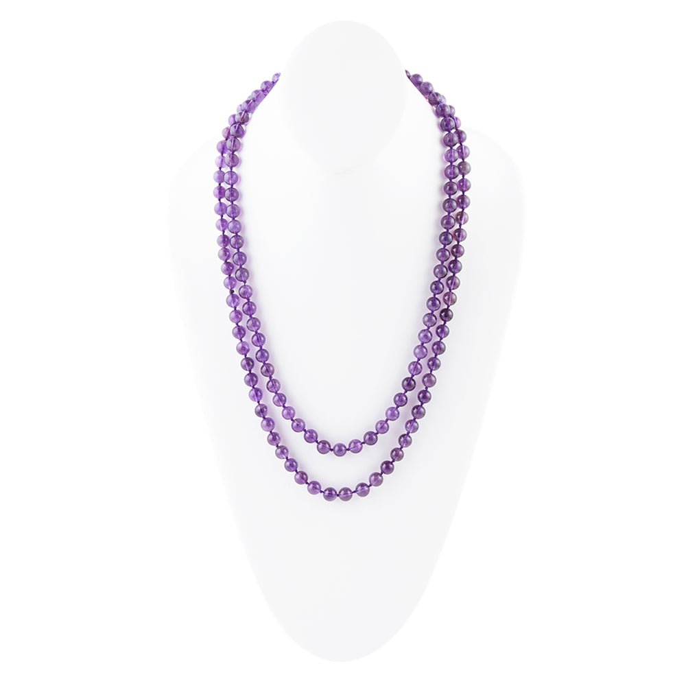 Immeasurable Purple Amethyst Wrap Necklace