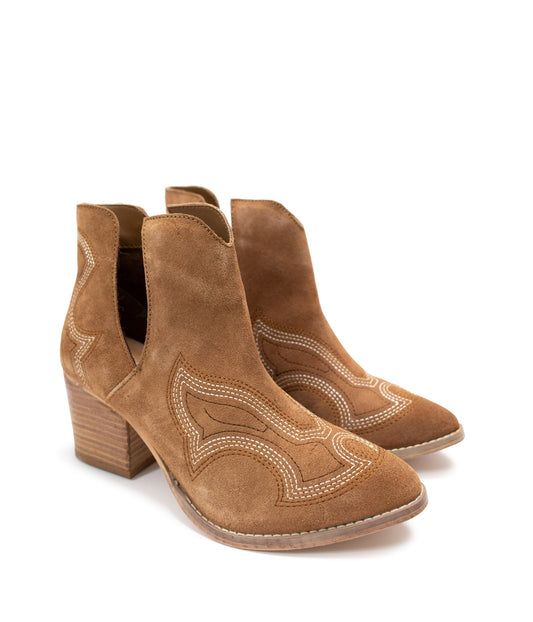 Naught Monkey Journee Ankle Boots in Tan