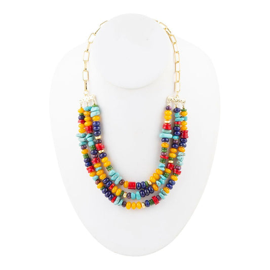 Juicy Multi-Stone Statement Necklace