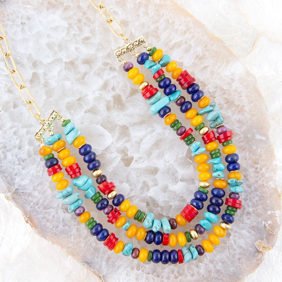 Juicy Multi-Stone Statement Necklace