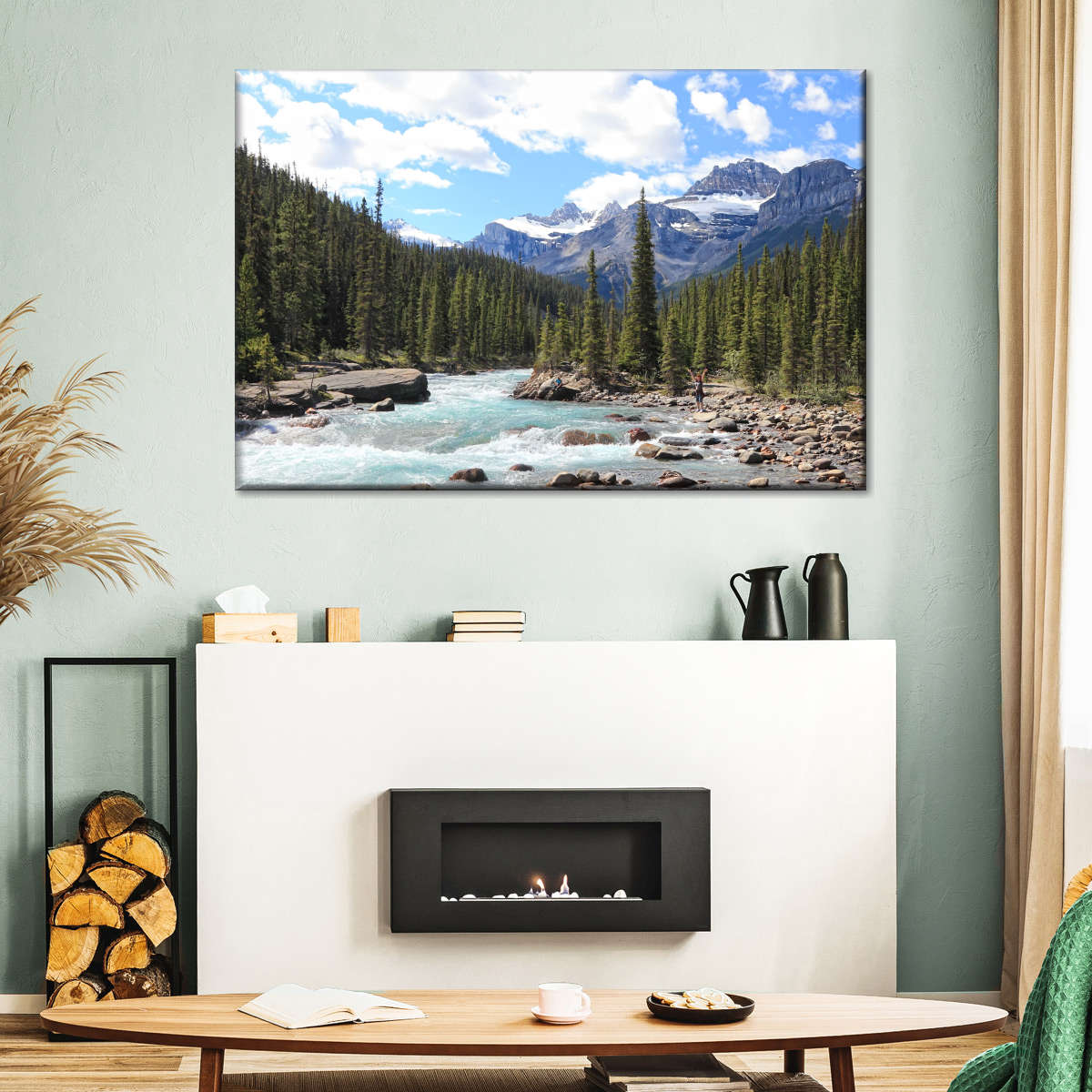 Rocky Mountains River Wall Art