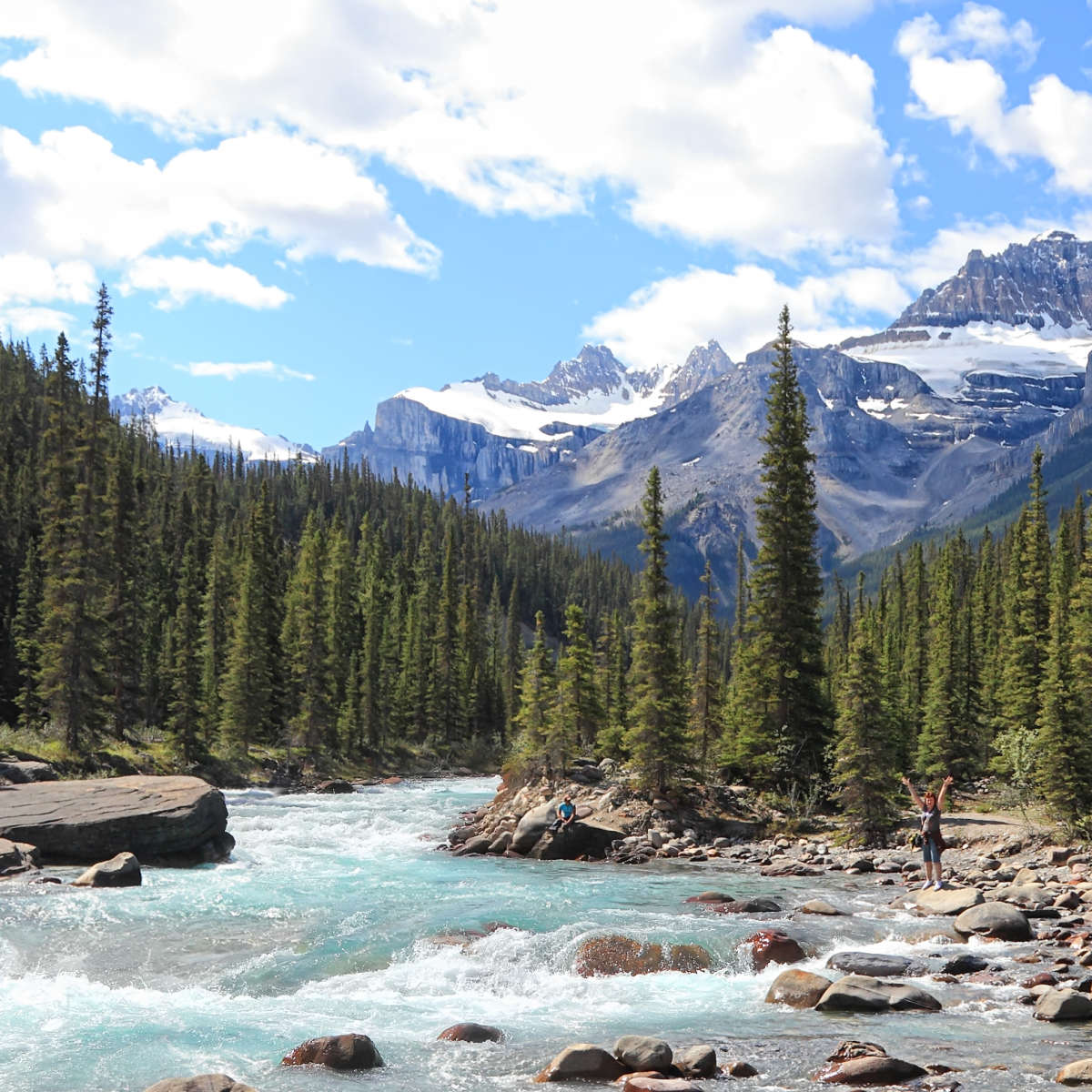 Rocky Mountains River Wall Art