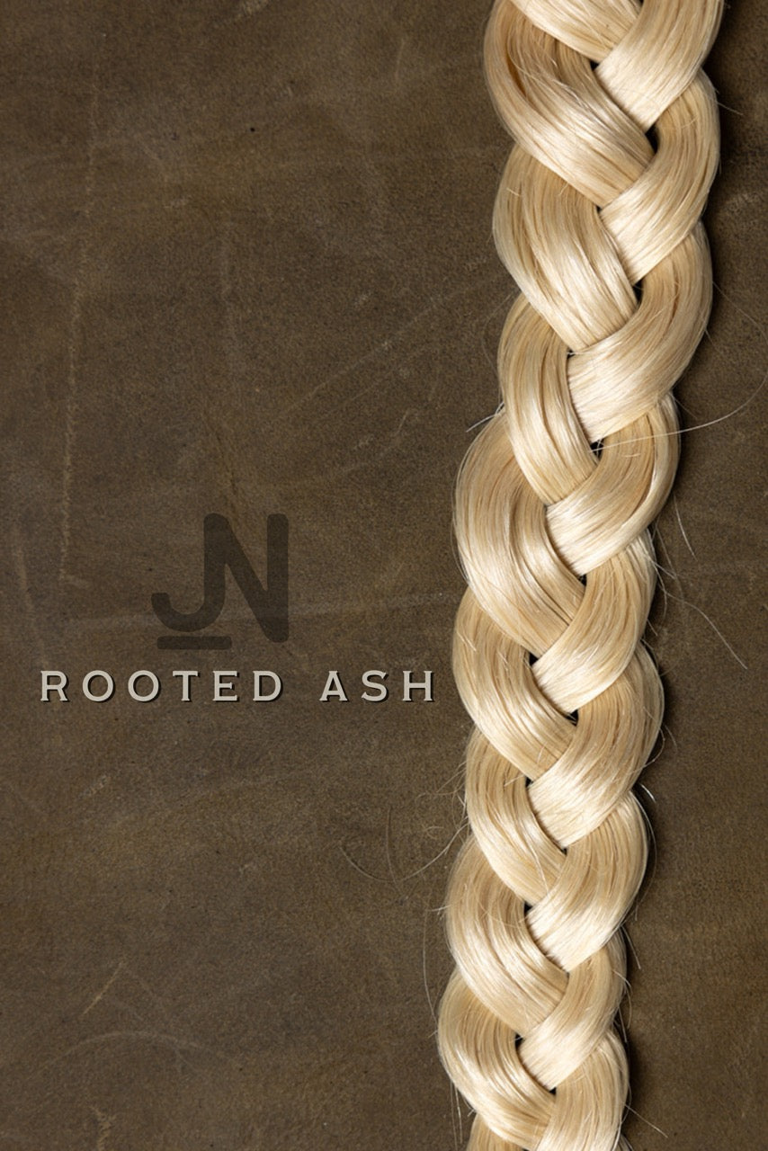 Mane + Concho - Rooted Ash Braided Hair Clip In Extension