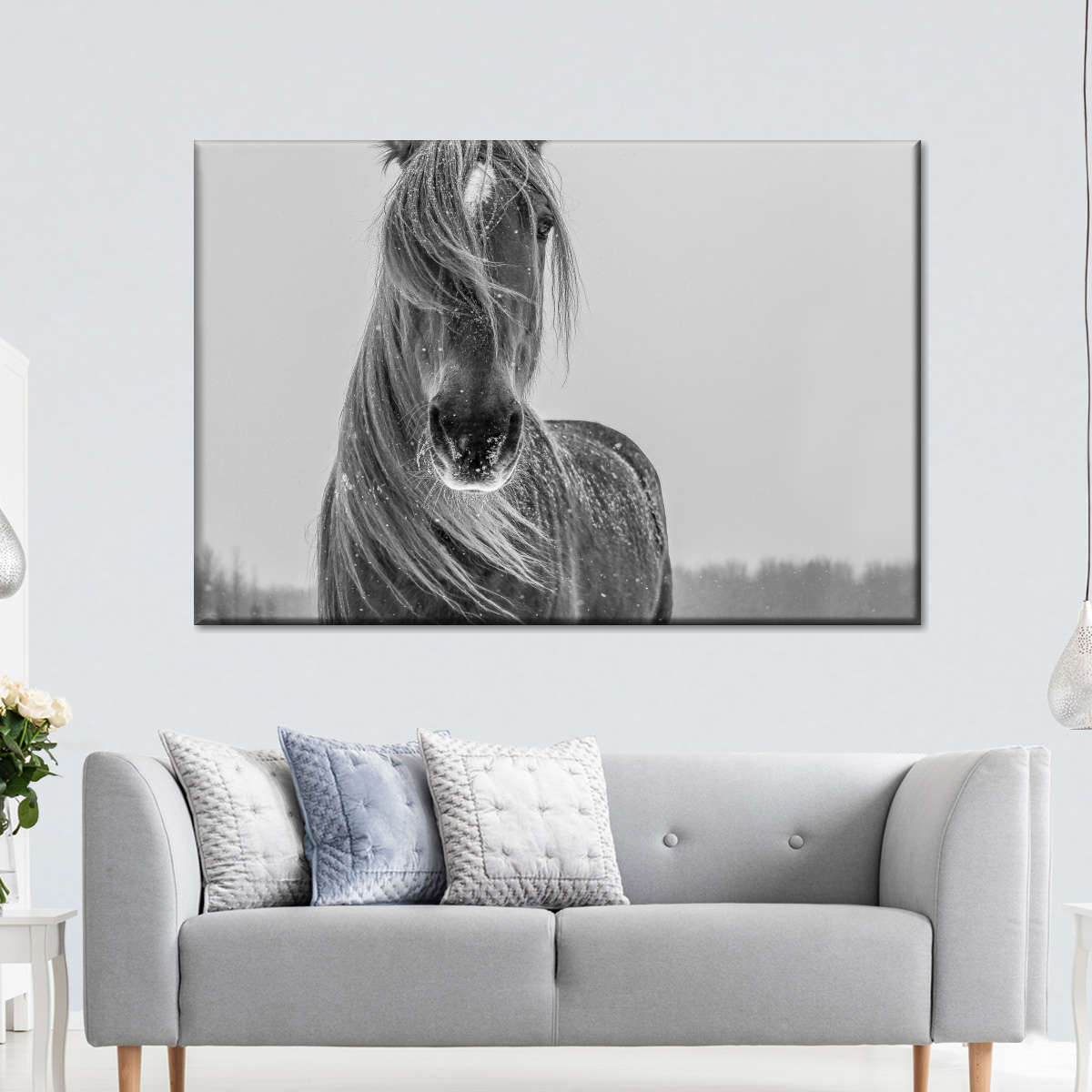 Winter Horse Wall Art choice of styles